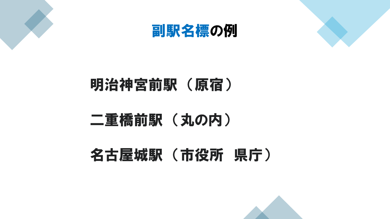 サブネーム・ステーションズ